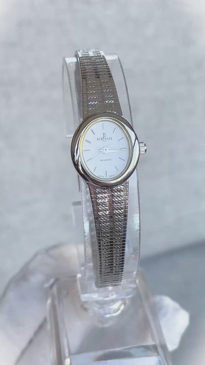 Reloj Joya Berenger Mujer Quartz Ovalado Años 2000