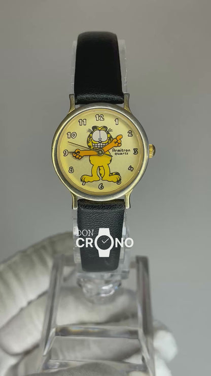 Reloj Armitron Garfield 900/65 Mujer Nostalgia del Cómic Año 1991 ESCASO