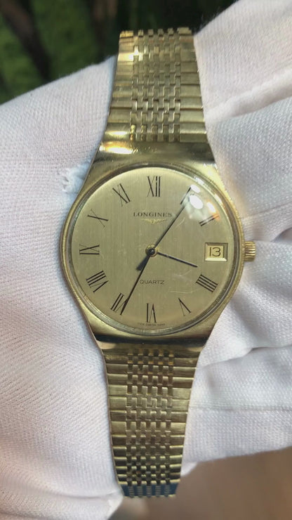 Reloj Longines Quartz Hombre Inicio 80´s Máquina Suiza 35mm