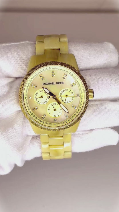 Reloj Michael Kors Mujer MK5039 Multifunción Madreperla y resina efecto horn 2011