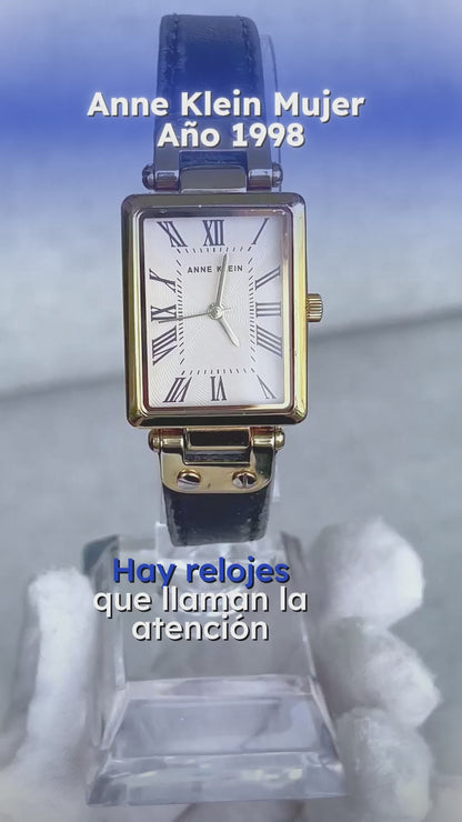 Reloj Anne Klein Mujer 1998 Rectangular Guilloché