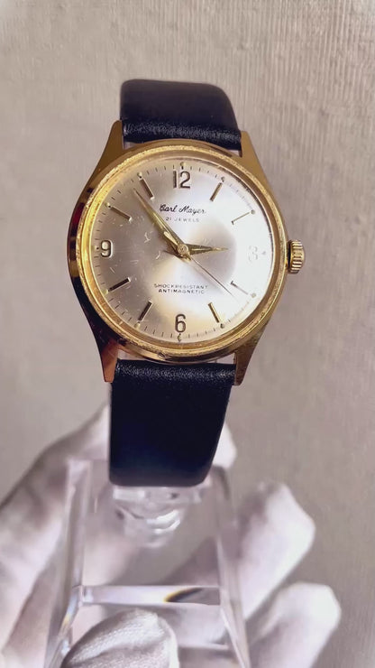 Reloj Carl Mayer 21 Jewels Hombre Año 1964 Mecánico ESCASO