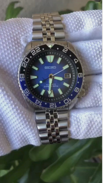 Reloj Seiko Divers 7002-700a Samurai Savetheocean Automático Años 90´s