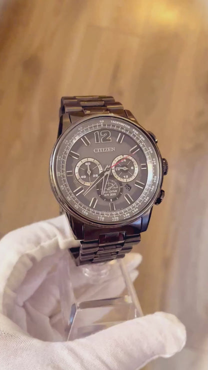 Reloj Citizen Eco-Drive WR200 Cronógrafo Negro 2017 Nighthawk