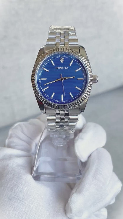 Reloj Invicta NUEVO Hombre Año 2018 Cara Azul Bisel Relieve