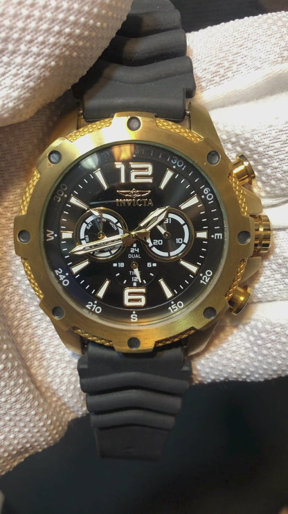 Reloj Invicta I-force Hombre Año 2013 Dorado 50mm Trinite