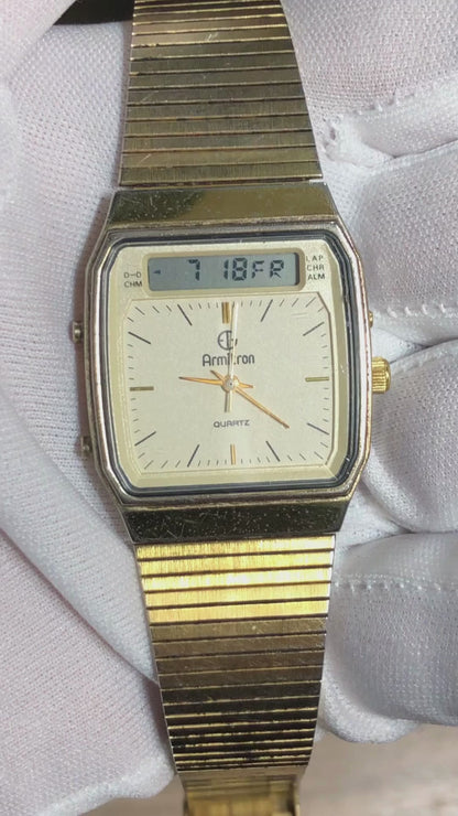 Reloj Armitron Quartz Vintage 80s Análogico/digital Hombre