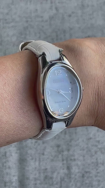 Reloj Ecclissi Plata 925 Mujer Año 2001 Oval Madreperla