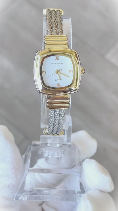 Reloj Joya Casual Corner Mujer Años 2000 Pulsera Cable