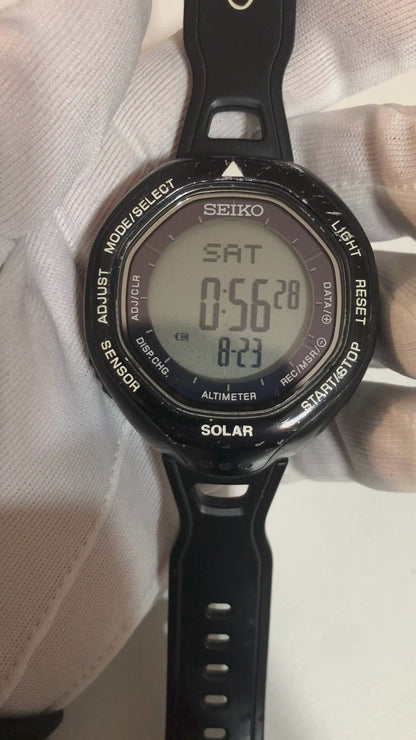 Reloj Seiko Solar Altimeter Hombre Aventura 2004 Raro Chile