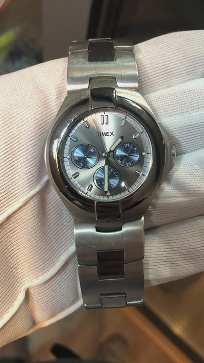 Reloj Timex Multifunción Tres Subesferas 2000s Hombre Único