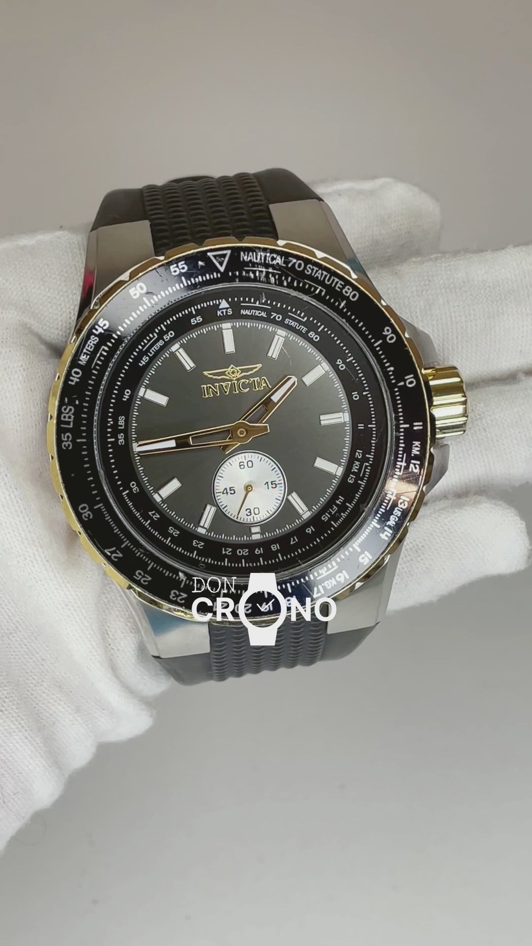 Reloj Invicta Aviator 49294 Años 2020´s con escala de conversiones / Grande 50mm