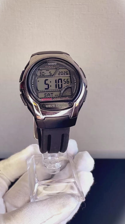 Reloj CASIO Hombre Año 2006 Wave Ceptor WV-58A World Time ESCASO