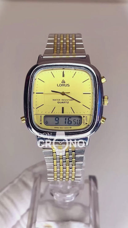 Reloj Lorus by SEIKO Ana-Digi Elab. en 1983 Doble lectura analógica y digital ÚNICO