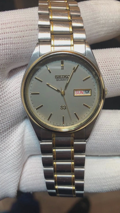 Reloj Seiko Hombre Vintage Año 1997 Two Tone Día-fecha Raro
