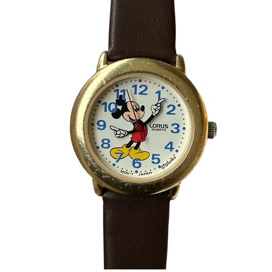 Lorus by SEIKO Mujer Disney Mickey Mouse con brazos móviles Año 1989