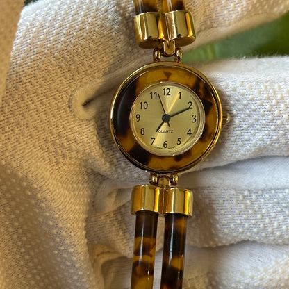 Reloj Joya Avon Dorado con Efecto Carey Año 1994 New Old Stock Impecable ESCASO — IMG_9871.jpeg