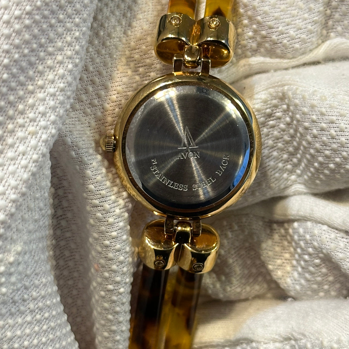 Reloj Joya Avon Dorado con Efecto Carey Año 1994 New Old Stock Impecable ESCASO — IMG_9882.jpeg