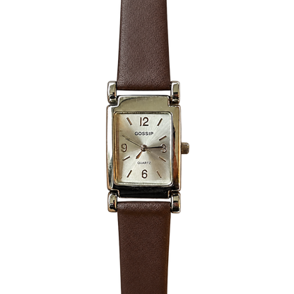 Reloj Gossip Mujer Rectangular Dial Plateado Inspiración Art Déco Año 2004 — portada