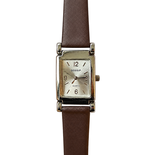Reloj Gossip Mujer Rectangular Dial Plateado Inspiración Art Déco Año 2004 — portada