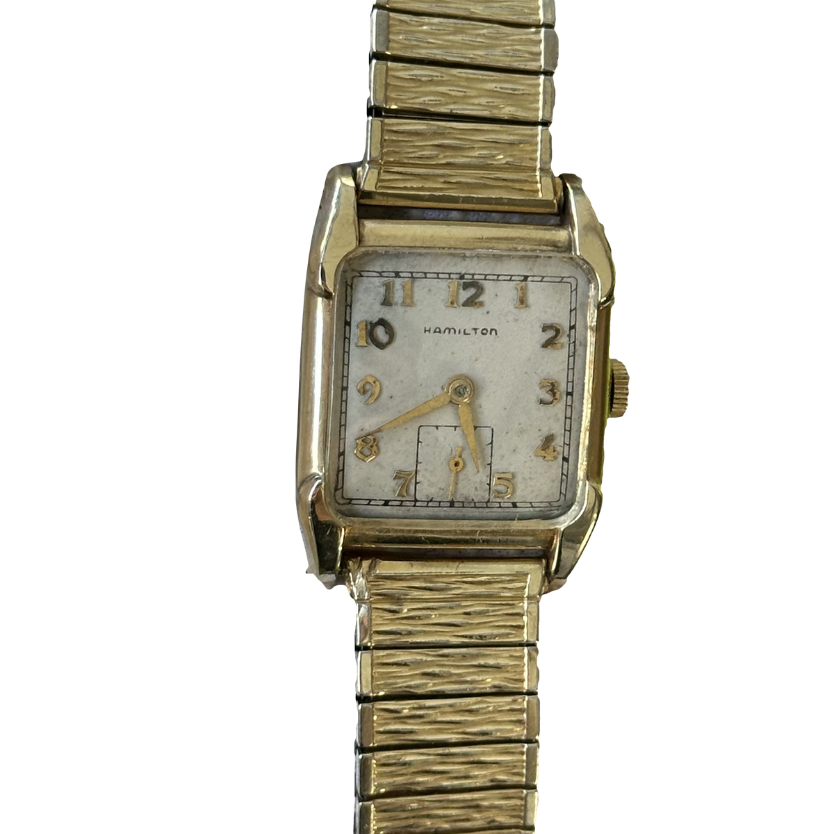 Hamilton Hombre Lambert Oro Laminado 10K Pulsera Speidel Año 1950