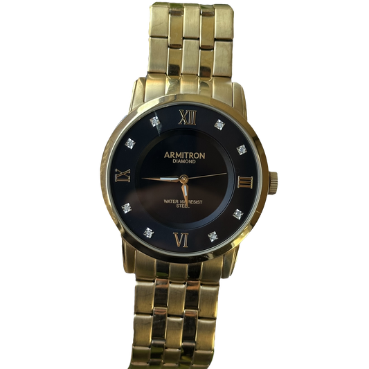 Armitron Hombre Diamond 20/5251GP Ocho Marcadores Brillantes Año 2017