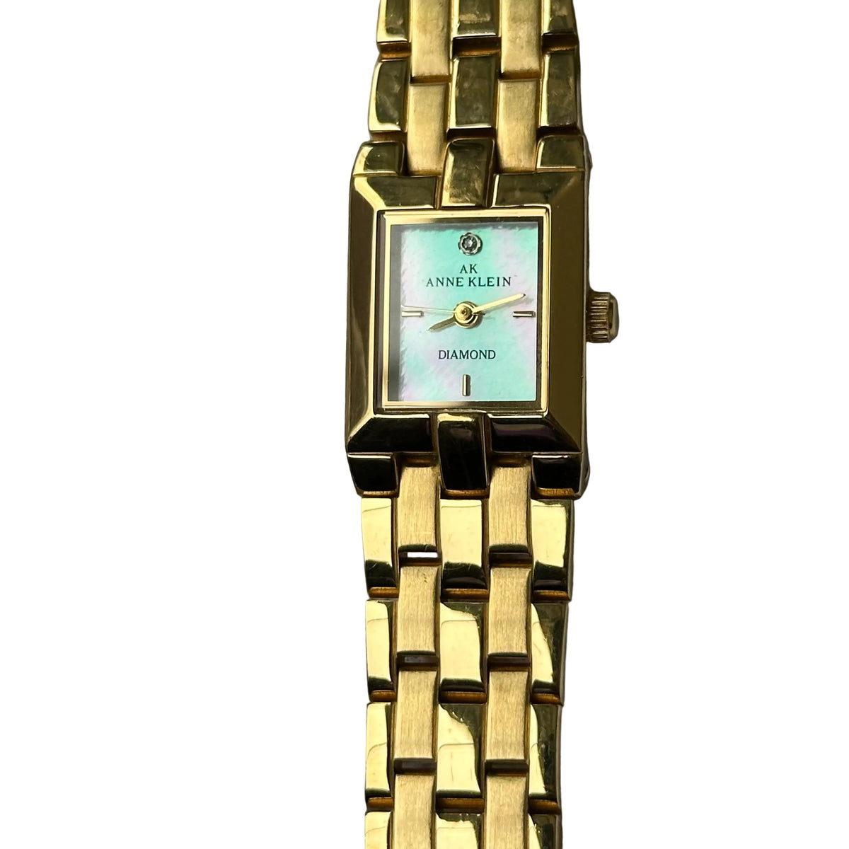 Anne Klein Mujer Diamond Madreperla Dorado Swiss Parts Año 1999
