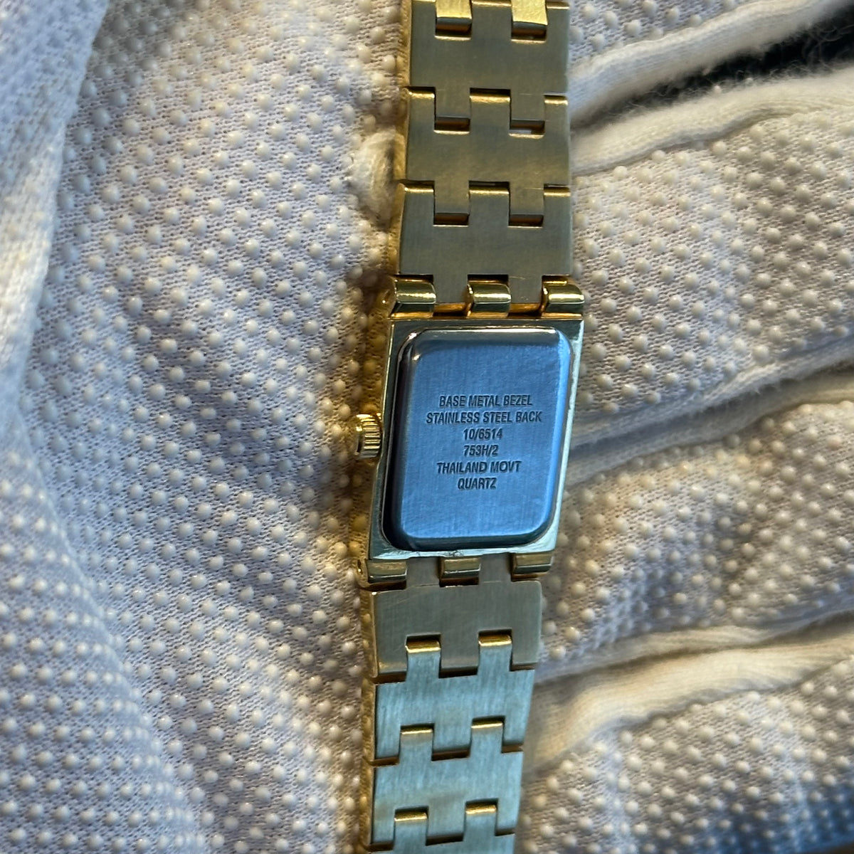 Anne Klein Mujer Diamond Madreperla Dorado Swiss Parts Año 1999