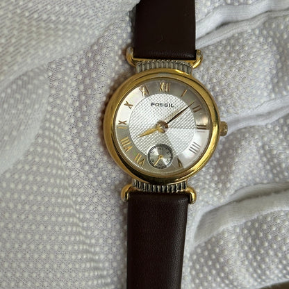 Fossil Mujer PC-9608 Cristal Facetado y Pequeño Segundero Año 1994