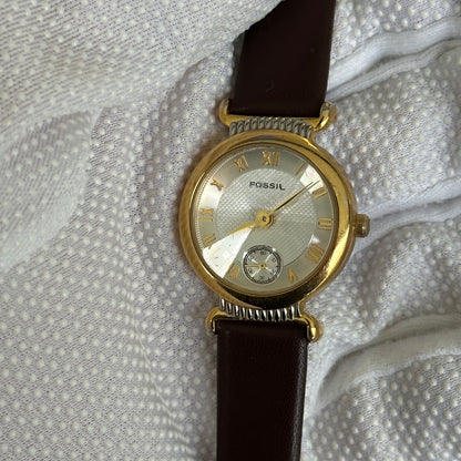 Fossil Mujer PC-9608 Cristal Facetado y Pequeño Segundero Año 1994