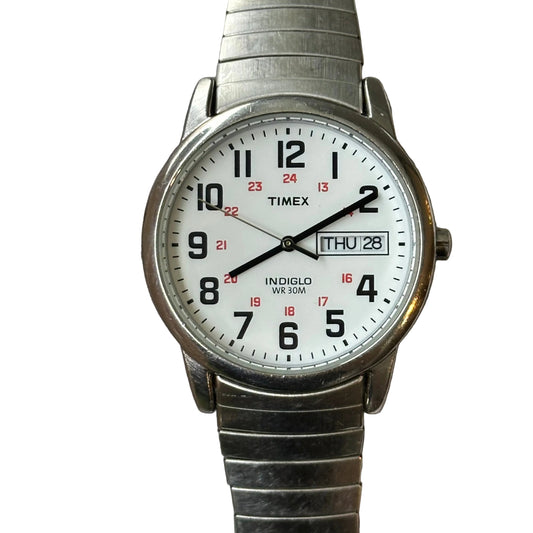 Timex Hombre Easy Reader Estética Ferroviaria y Pulsera Expansible Original 2020