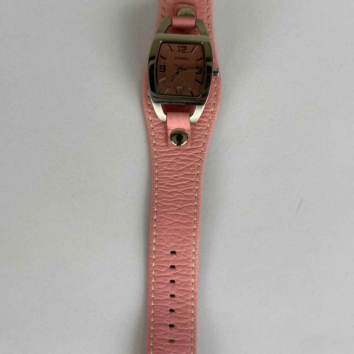 Fossil Mujer JR8479 Rosado Brazalete de Cuero Año 2004 ÚNICO