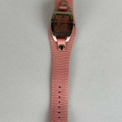 Fossil Mujer JR8479 Rosado Brazalete de Cuero Año 2004 ÚNICO