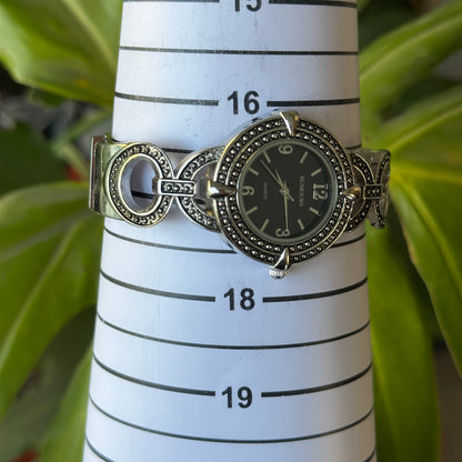 Reloj Joya Rumours Ovalado con Esfera Negra Año 1999 Estética Bisutería Antigua / NeoVintage — fotografía adicional 7