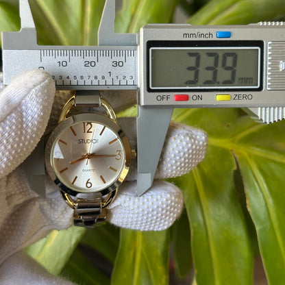 Reloj Joya Studio Time Bicolor con esfera satinada Año 2016 Impecable — fotografía adicional 9