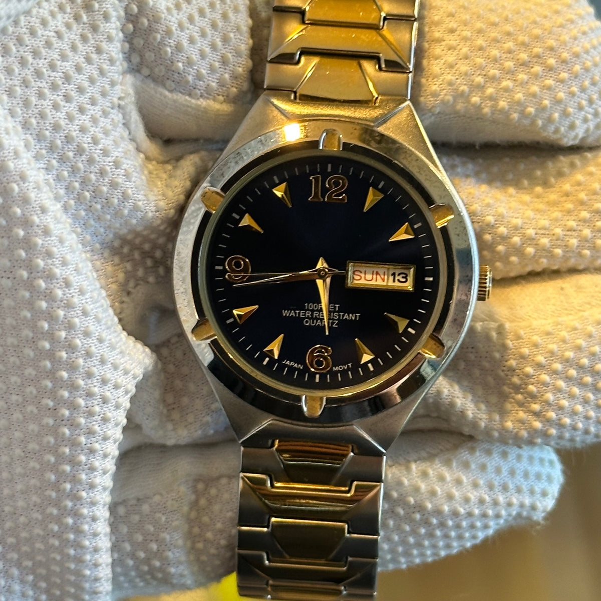 Reloj Hombre 301 Azul Pulsera Expansible para Muñeca Mediana a Grande sobre 17,5cm Año 2003 — fotografía adicional 3