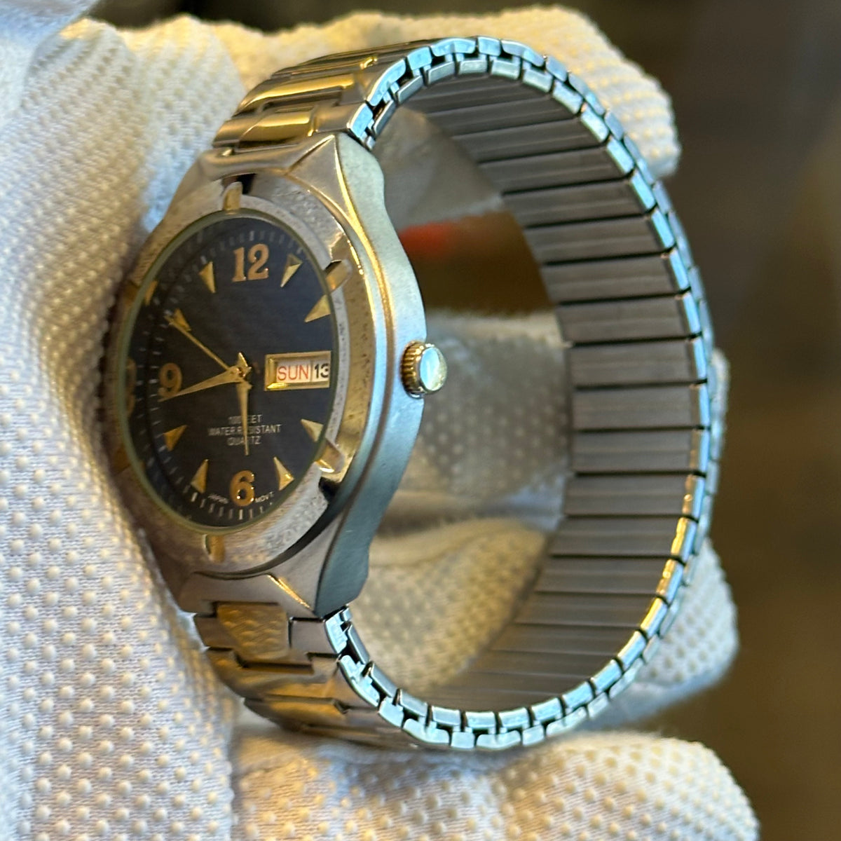 Reloj Hombre 301 Azul Pulsera Expansible para Muñeca Mediana a Grande sobre 17,5cm Año 2003 — fotografía adicional 2