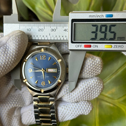 Reloj Hombre 301 Azul Pulsera Expansible para Muñeca Mediana a Grande sobre 17,5cm Año 2003 — fotografía adicional 9