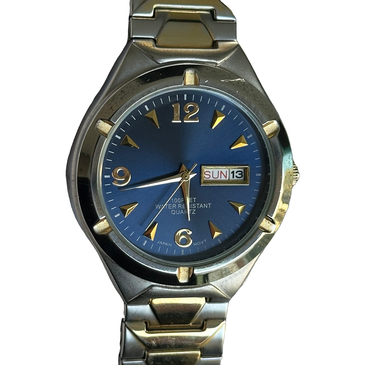Reloj Hombre 301 Azul Pulsera Expansible para Muñeca Mediana a Grande sobre 17,5cm Año 2003