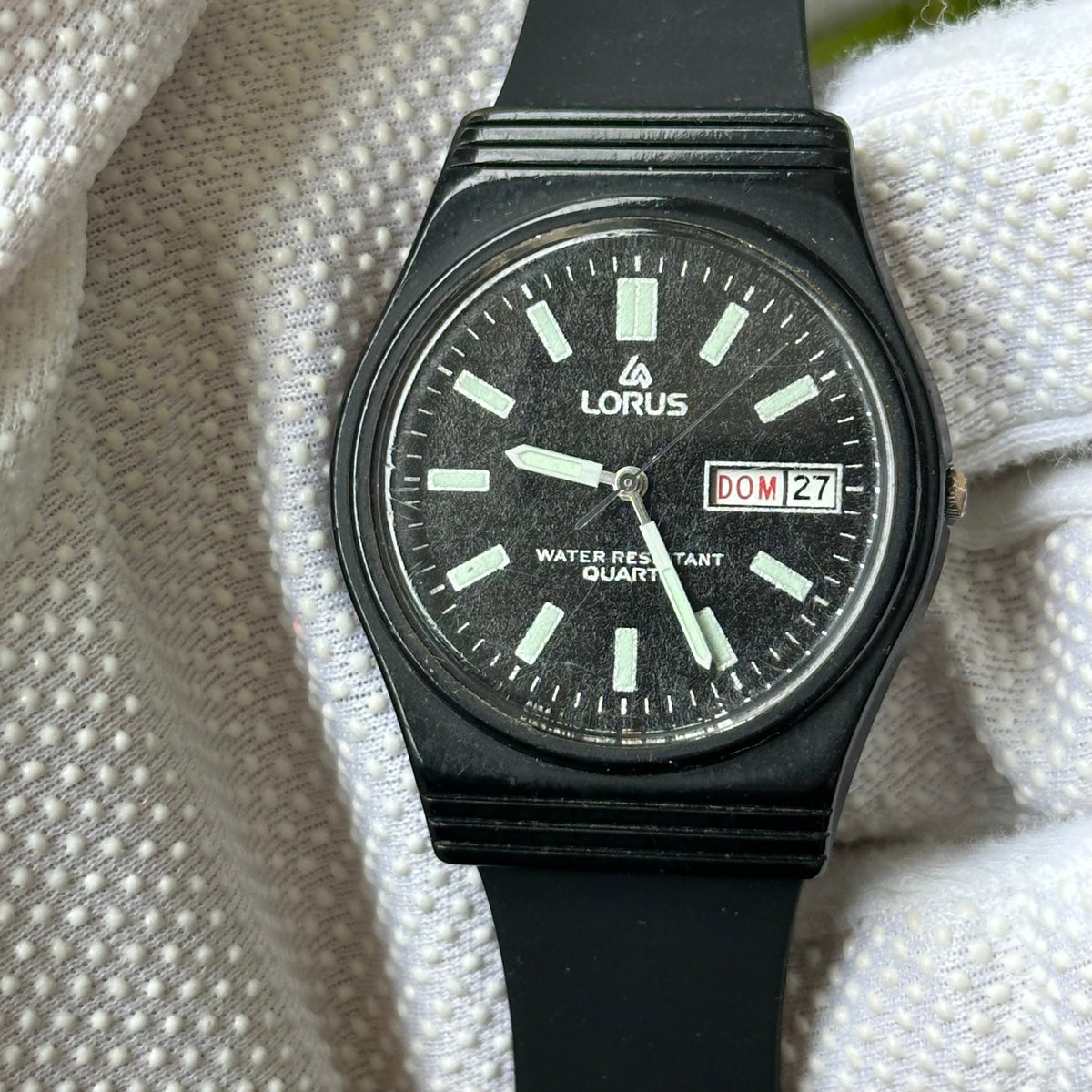 Reloj Lorus by SEIKO Hombre Y143-8090 Negro con Calendario Doble Año 1987 — IMG_9504.jpeg