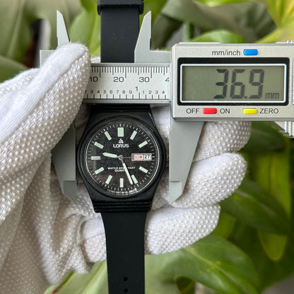 Reloj Lorus by SEIKO Hombre Y143-8090 Negro con Calendario Doble Año 1987 — IMG_9511.jpeg