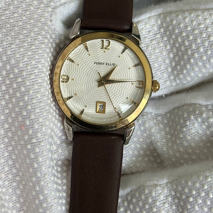 Reloj Perry Ellis PECL5015 Mujer Esfera en Relieve Roseta Guilloché Bicolor Año 2005 — IMG_9550.jpeg