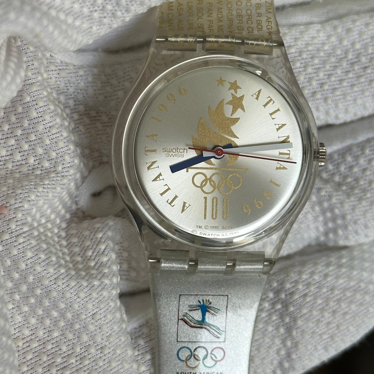 Swatch South African Olympic Team GZ150S Atlanta 1996 Full Set Año 1996 ÚNICO Y ESCASO — IMG_9593.jpeg