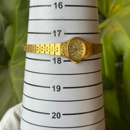 Reloj Joya SEIKO 4N00-5291 Dorado con Brazalete Texturado Abril de 1995 Estética Mosaico ÚNICO — IMG_9763.jpeg