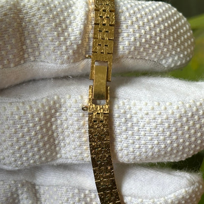 Reloj Joya SEIKO 4N00-5291 Dorado con Brazalete Texturado Abril de 1995 Estética Mosaico ÚNICO — IMG_9768.jpeg