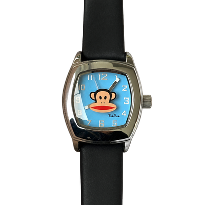Reloj Paul Frank Julius Mujer PF1078 Cristal Impreso Celeste Año 2002 Ilustración Pop ESCASO — portada transparente