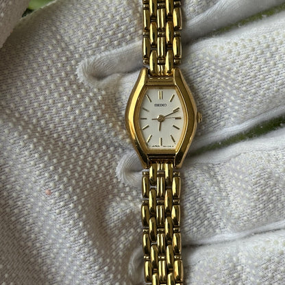 Reloj Joya SEIKO 1N01-5C19 Mujer Tonneau Dorado Diciembre de 1999