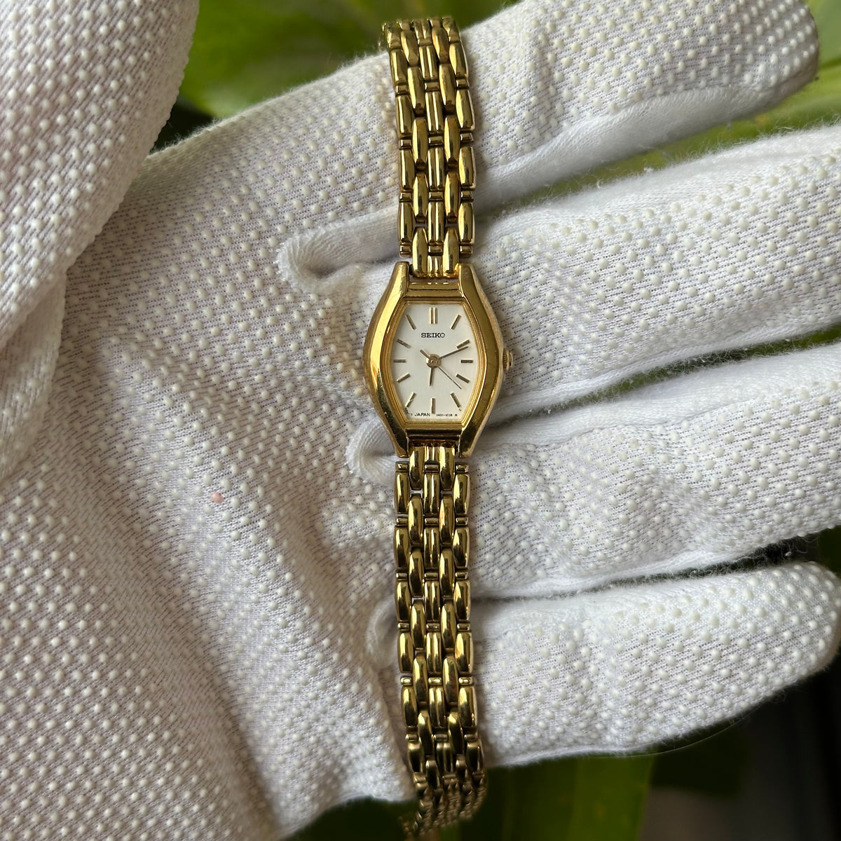 Reloj Joya SEIKO 1N01-5C19 Mujer Tonneau Dorado Diciembre de 1999