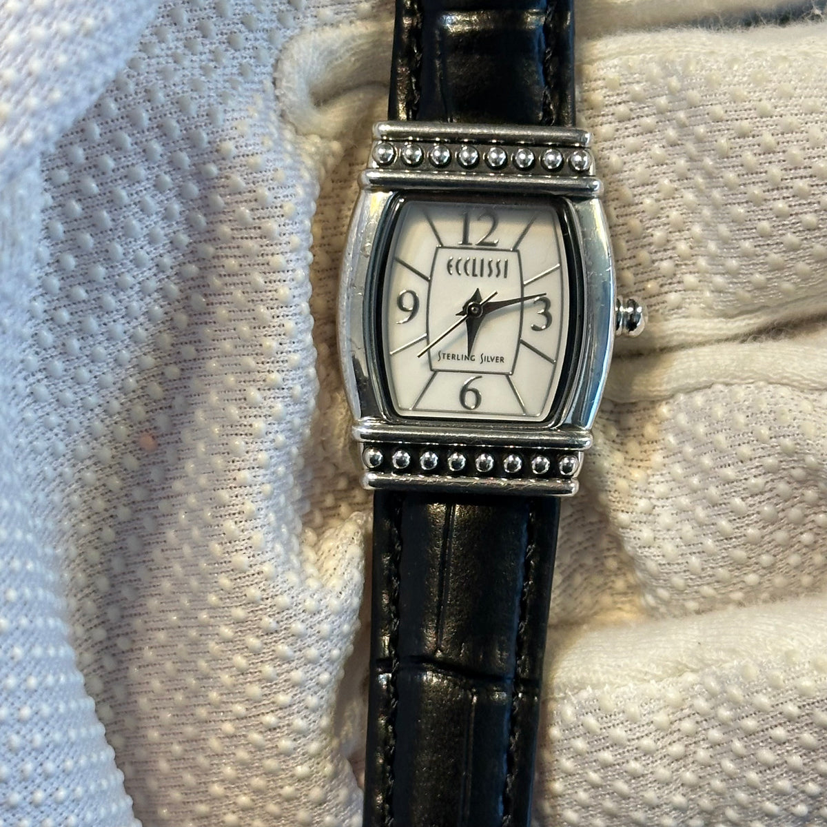 Reloj Joya de Plata Maciza 925 Ecclissi 23520 Mujer Estética Art Déco Año 2002 ESCASO