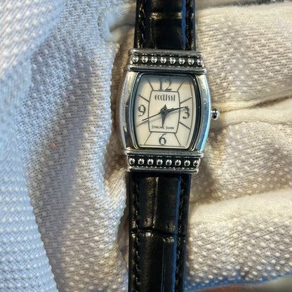 Reloj Joya de Plata Maciza 925 Ecclissi 23520 Mujer Estética Art Déco Año 2002 ESCASO